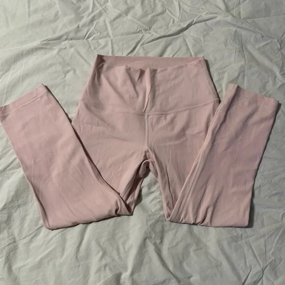 EXCELLENT Lululemon Align High-Rise Crop 21" Leggings Flush Pink Yoga Pants 6 - Picture 10 of 13